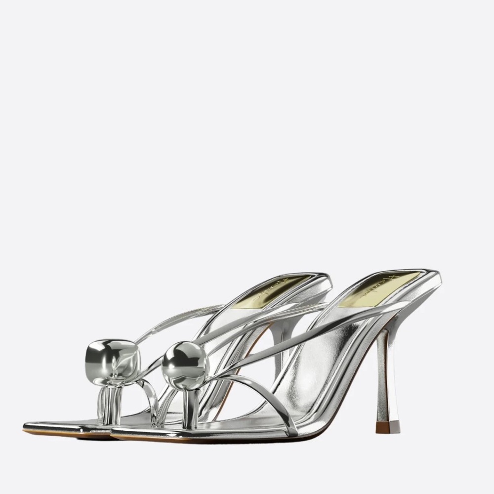 Hanifa Silver Heels